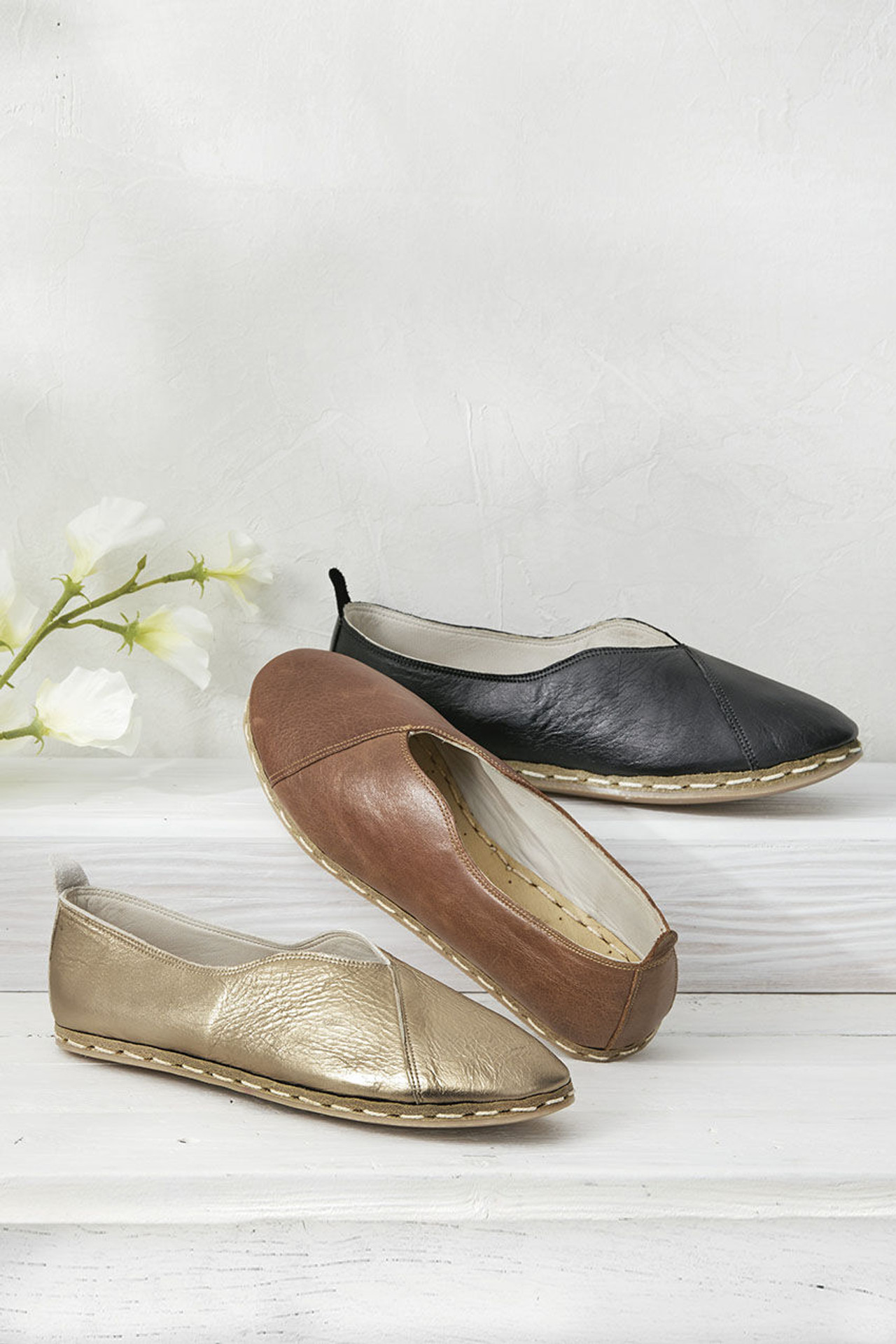 The Lu  Leather Flats by Nida Lu Handmade?
