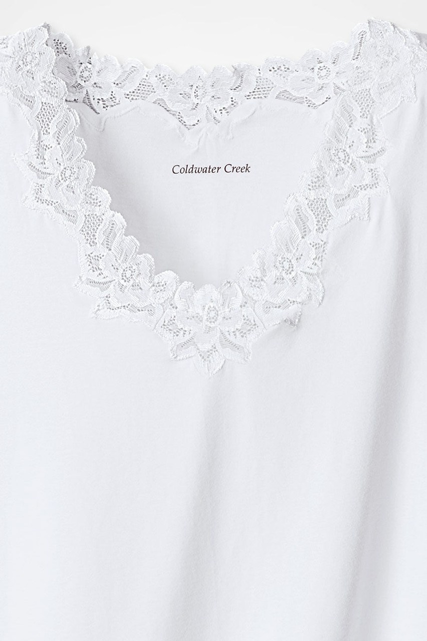 Longer Length Double Lace Tank