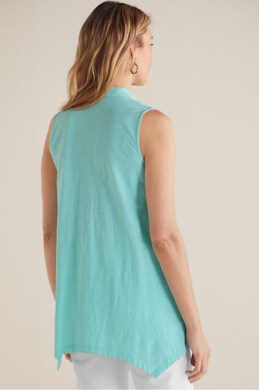 Danielle Button Sleeveless Tunic
