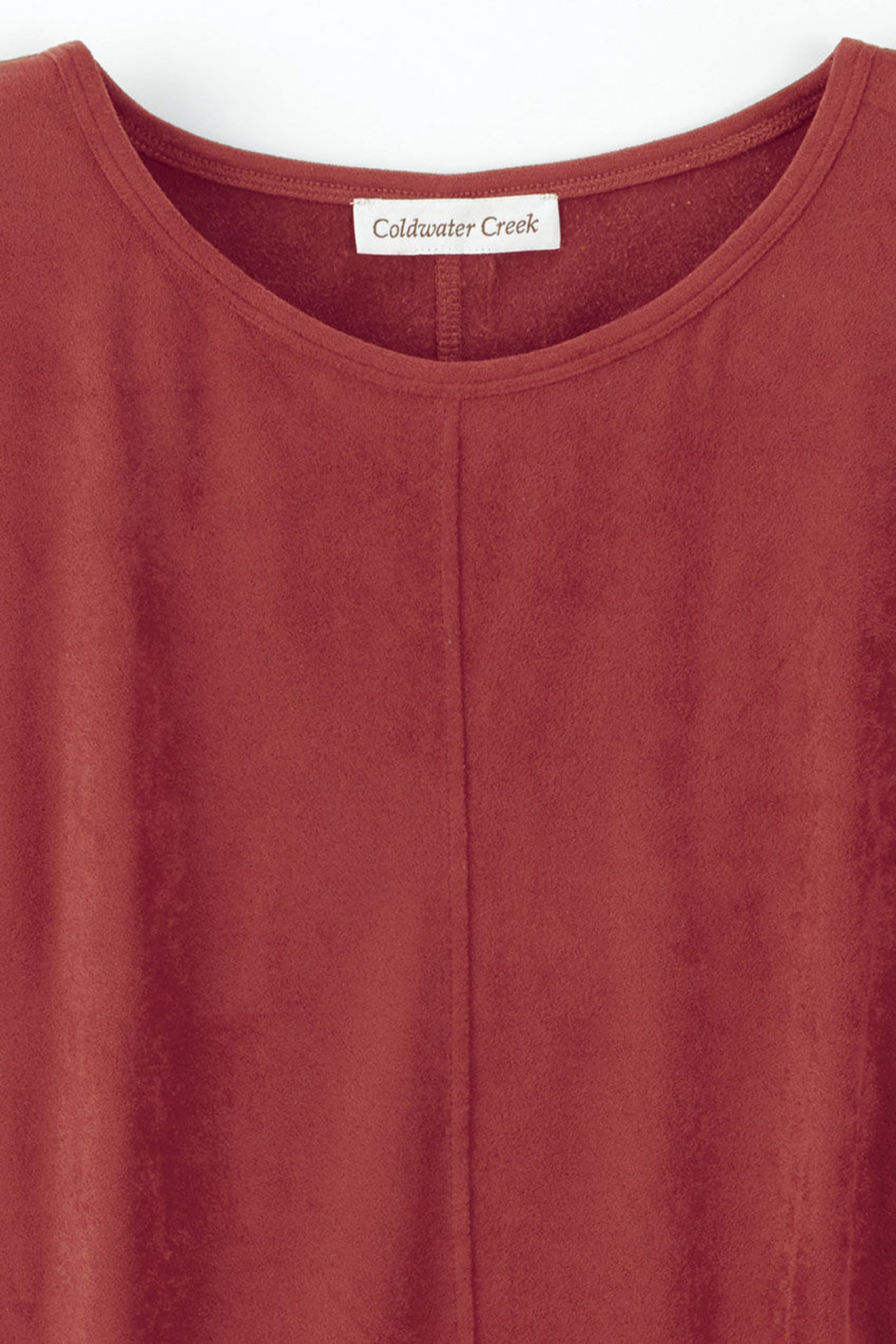 Suede-Touch Stretch Tee
