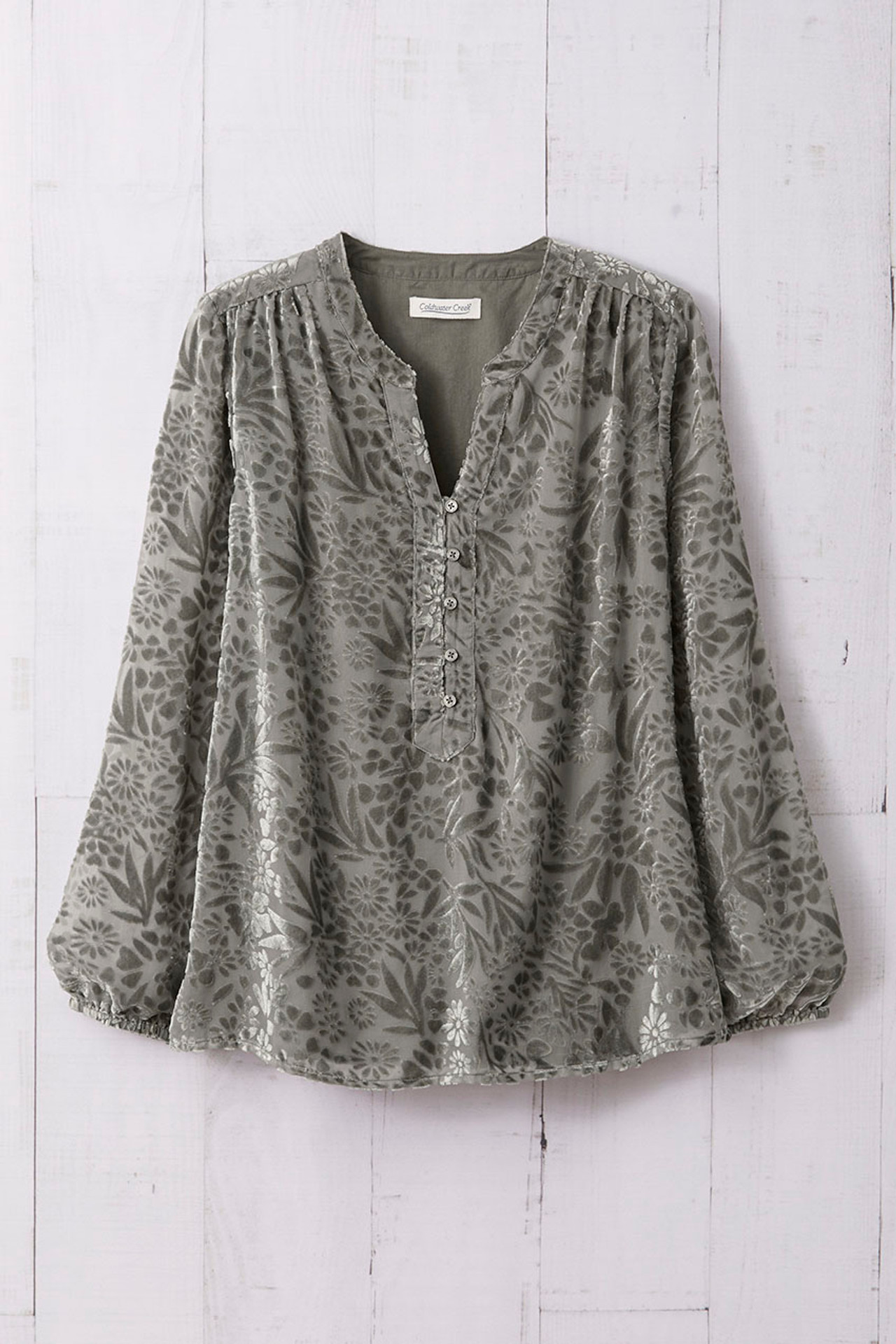 Velvet Burnout Tunic