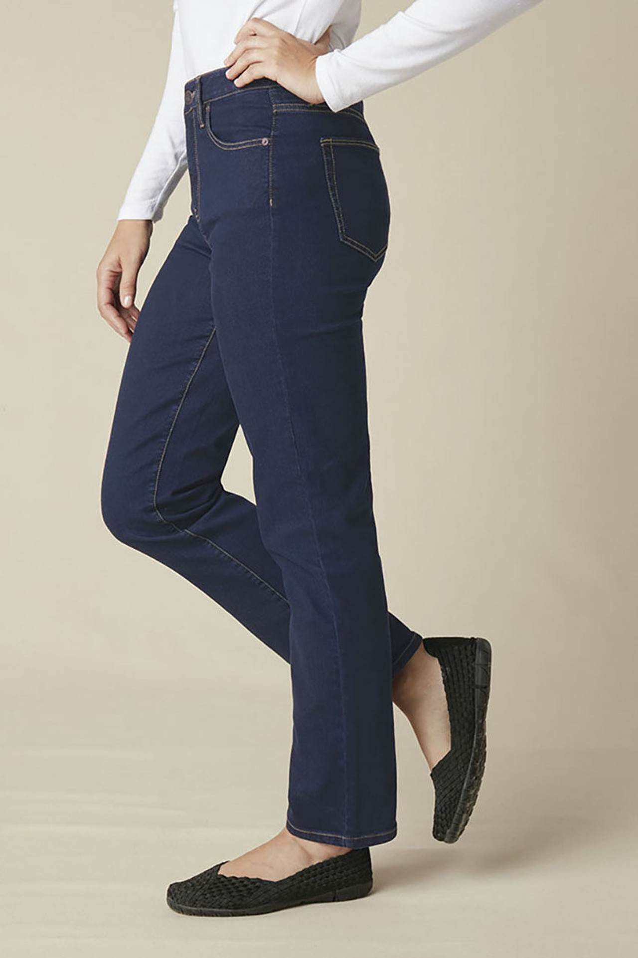 ShapeMe? High Rise Straight-Leg Jeans