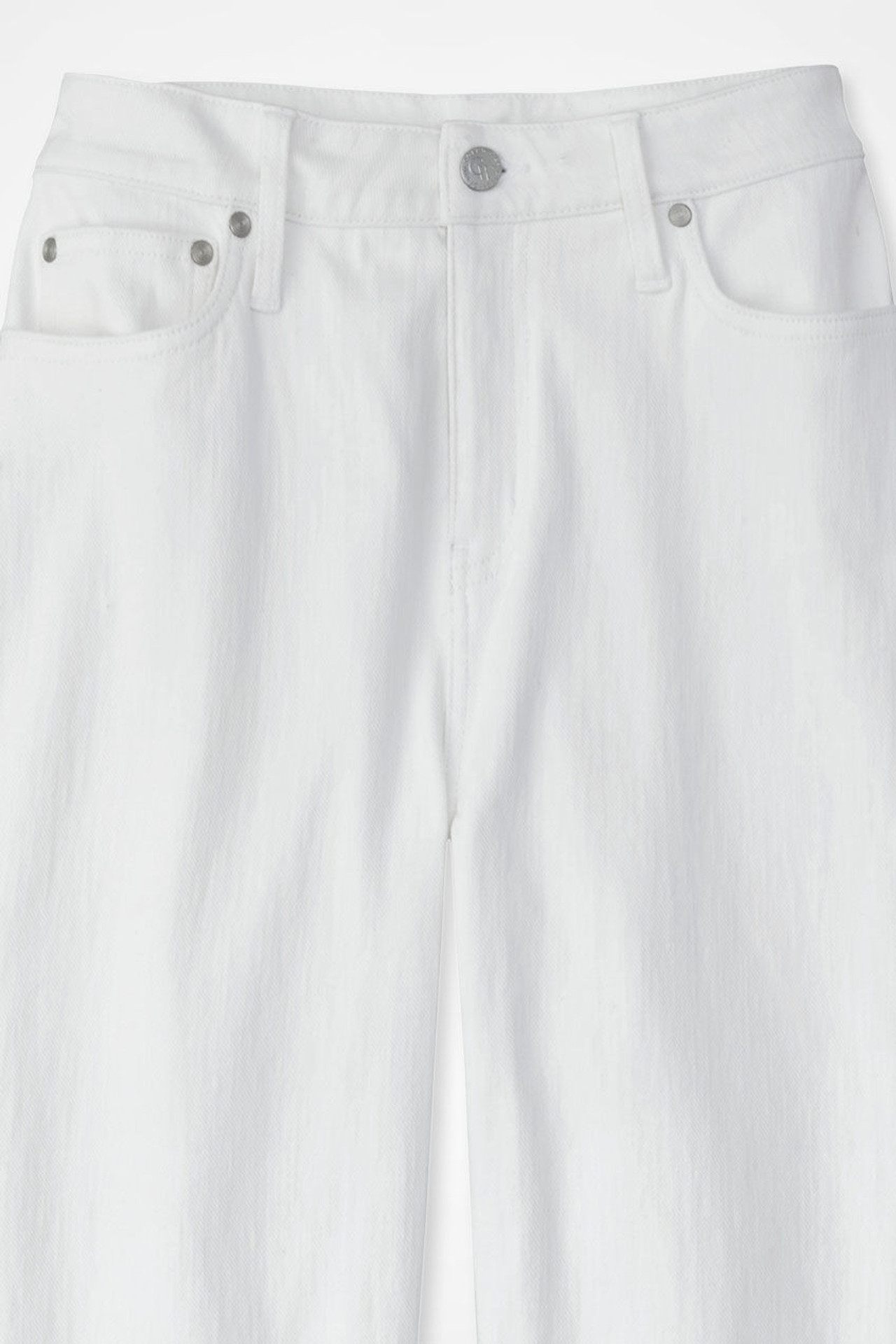 Knit High Rise Straight-Leg Jeans