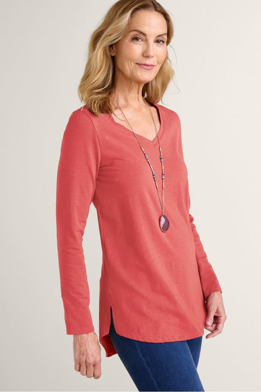 SoftEssential™ Supima® Isabel Long Sleeve Tunic