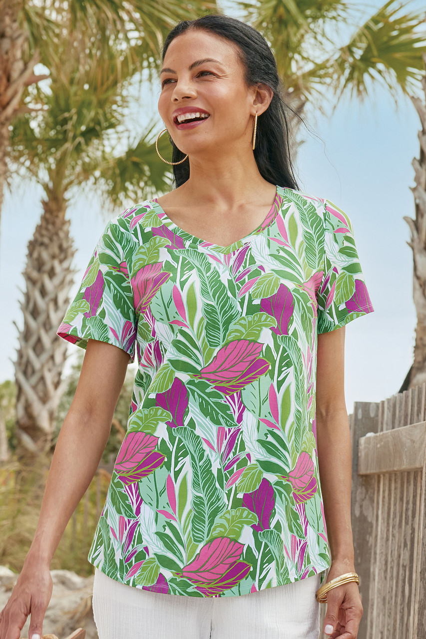 SoftEssential™ Supima® Isabel Short Sleeve Tunic