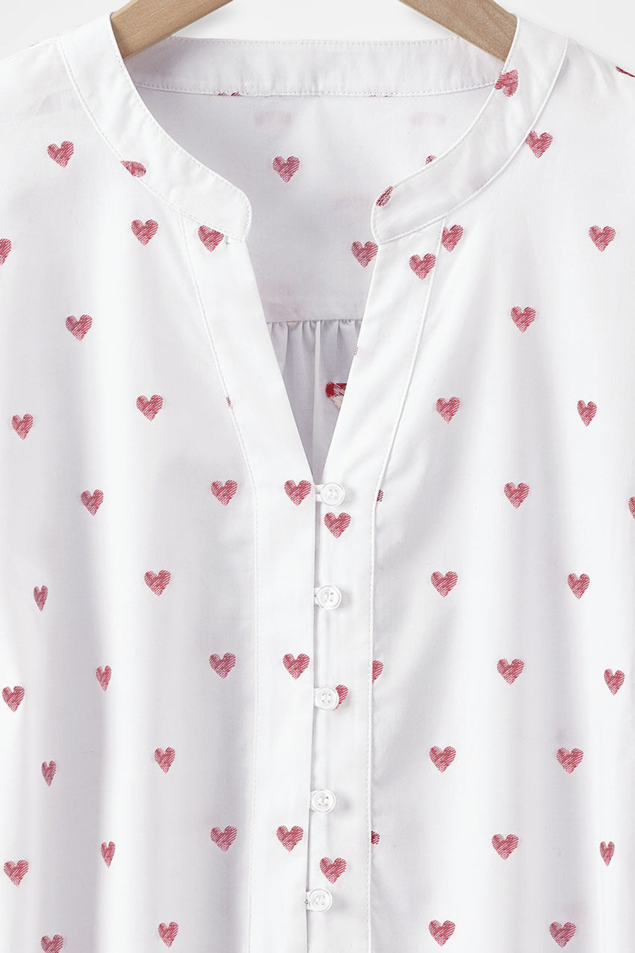 So In Love Long-Sleeve Blouse