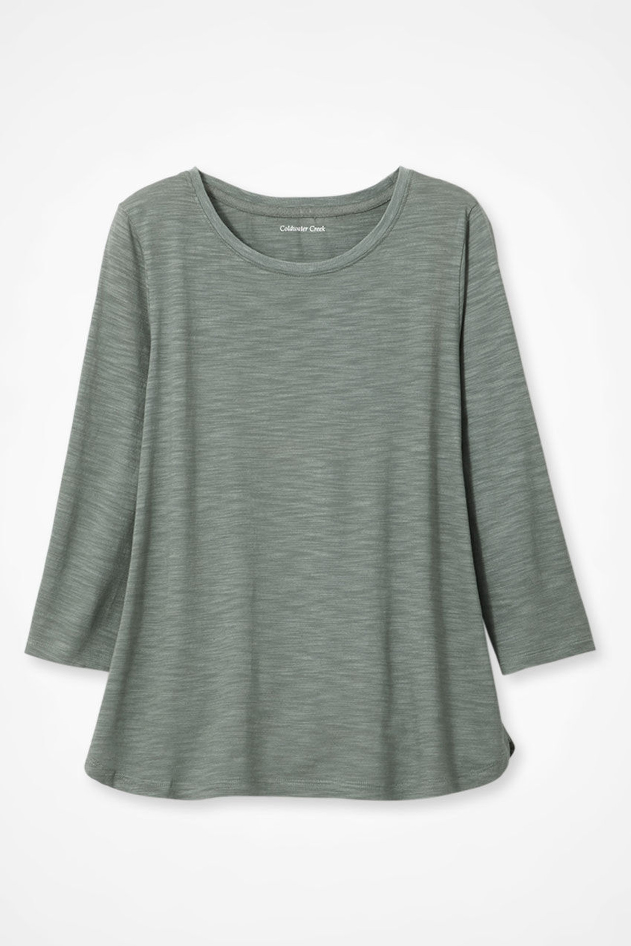 Just Right 3/4-Sleeve Slub-Knit Tee