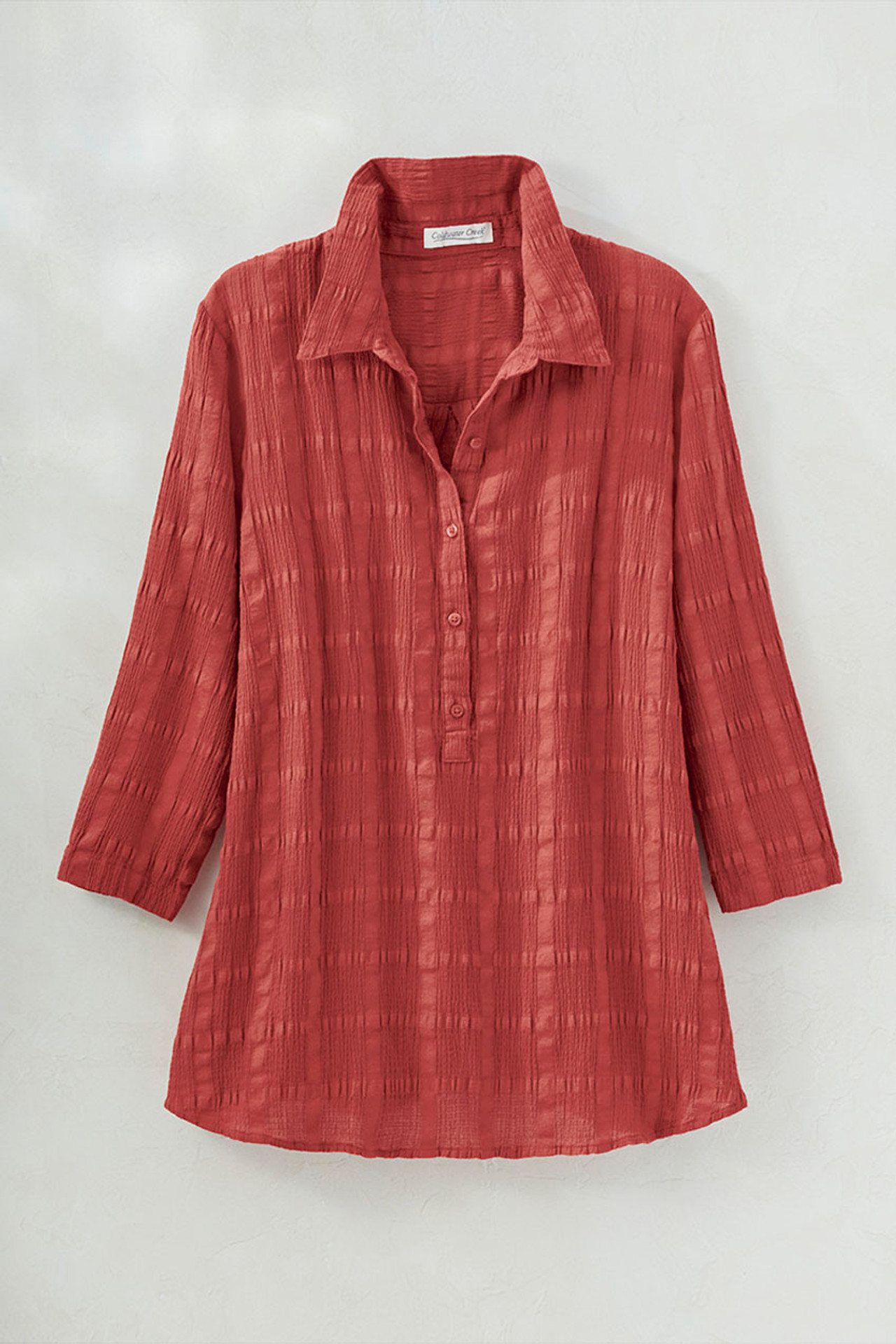 Textured Popover Tunic