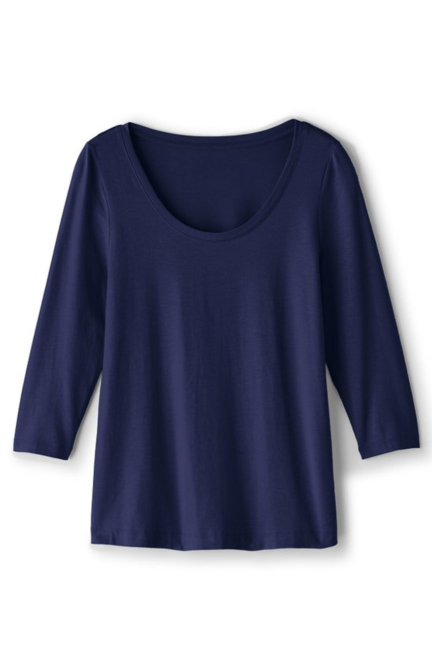 SoftEssential™ Supima® 3/4 Sleeve Tee I