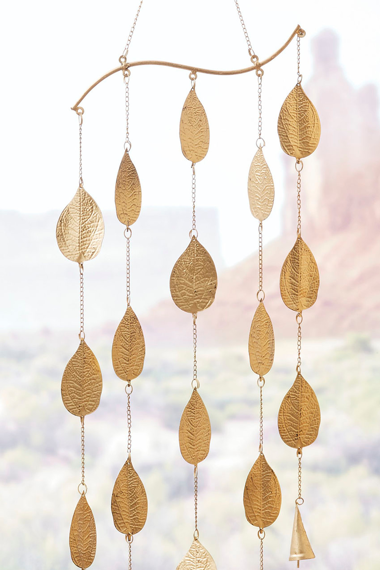 Metal Leaves Windchime