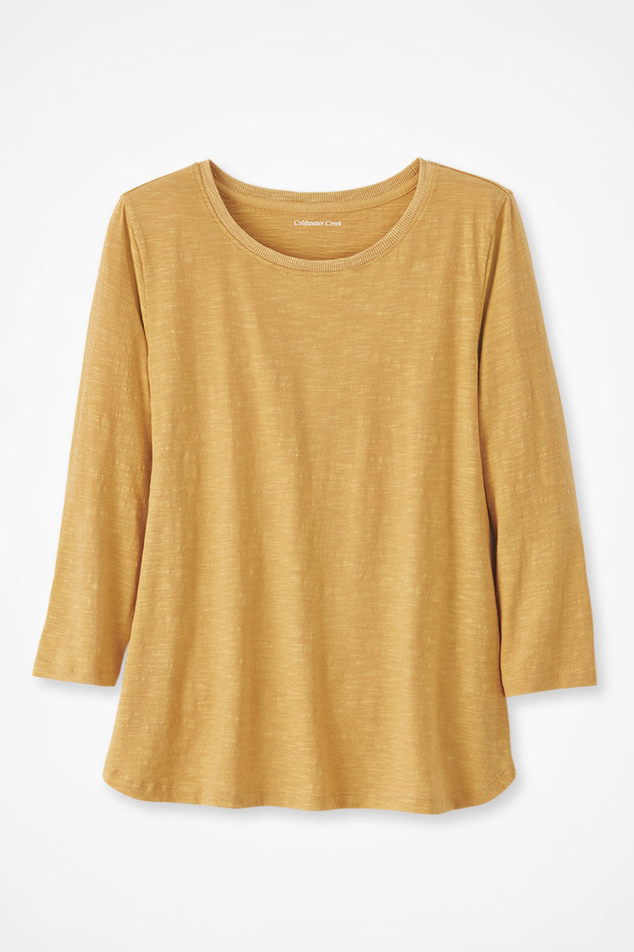 Just Right 3/4-Sleeve Slub-Knit Tee