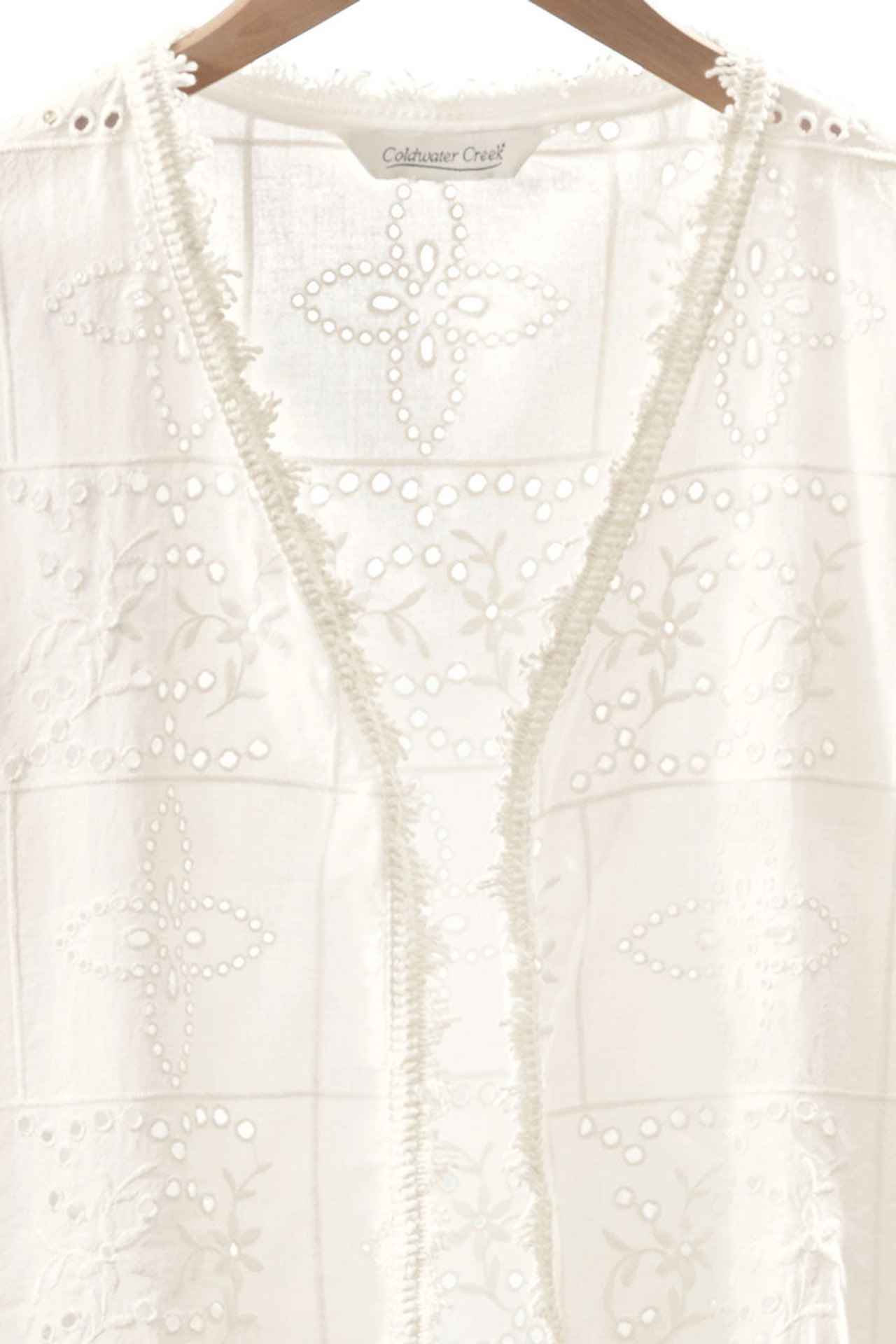 Eyelet Bolero Jacket