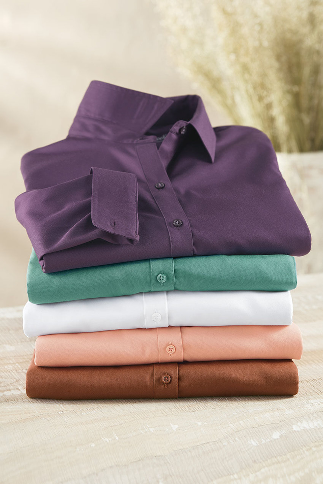 No-Iron 3/4-Sleeve Shirt