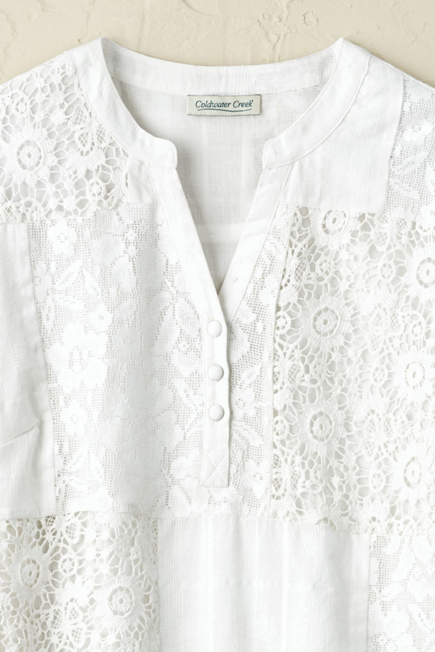 Lila Patchwork Lace Tunic