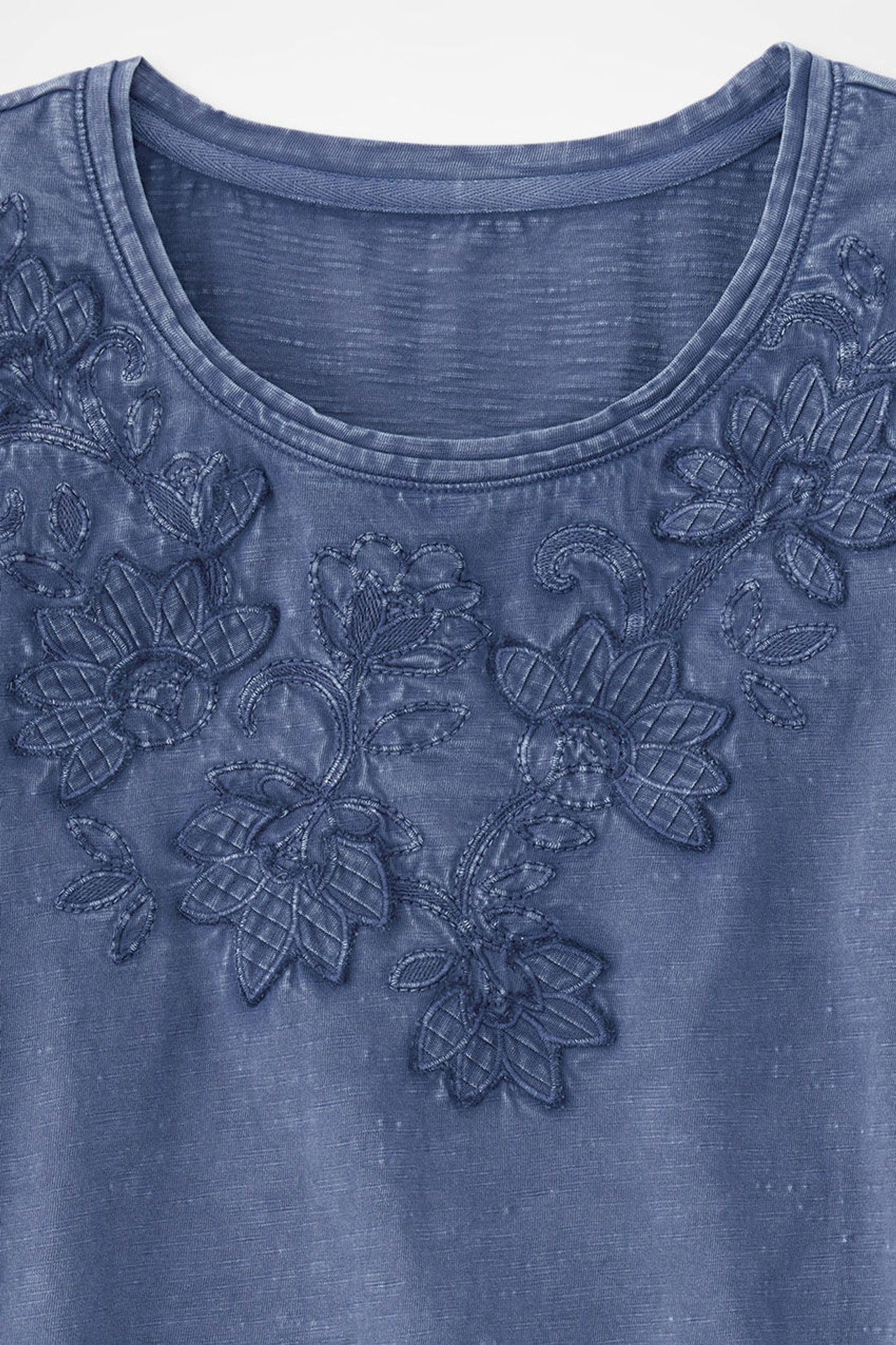 Swirling Petals Slub Tee