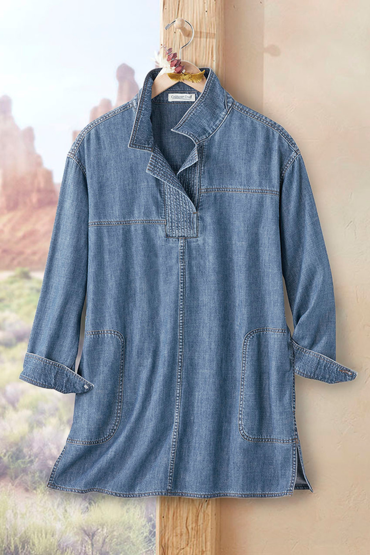 Behind the Seams Oversized Denim Shirt