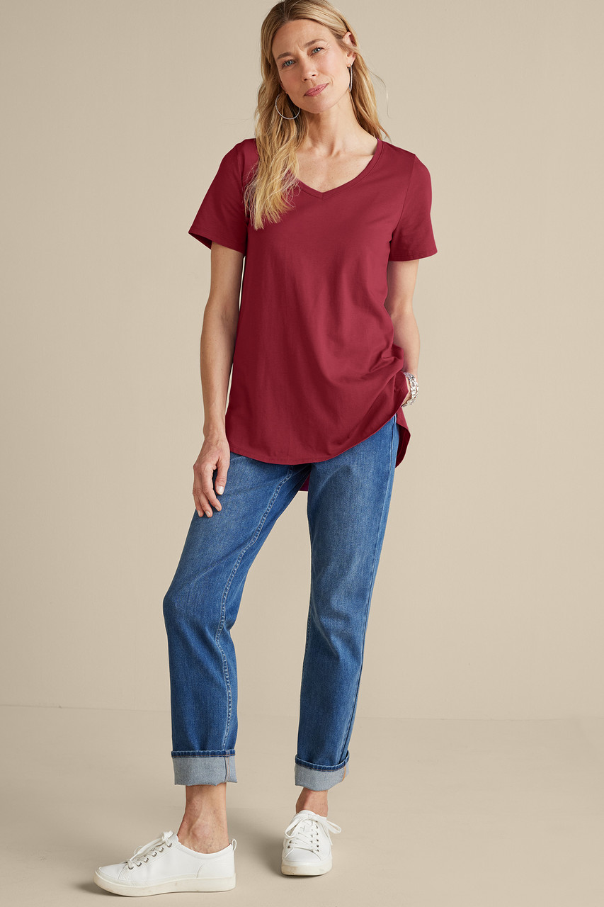 SoftEssential™ Supima® Isabel Short Sleeve Tunic