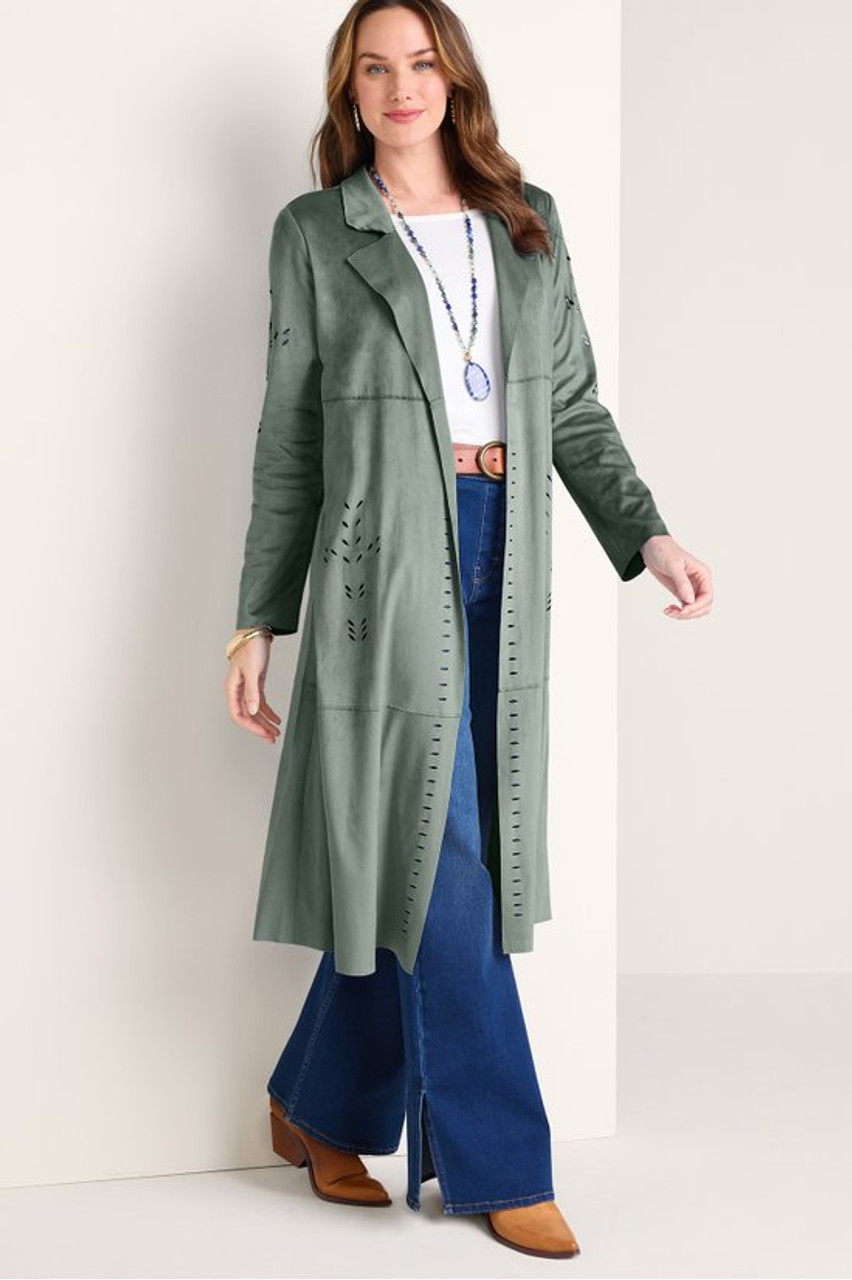 Norine Faux Suede Duster