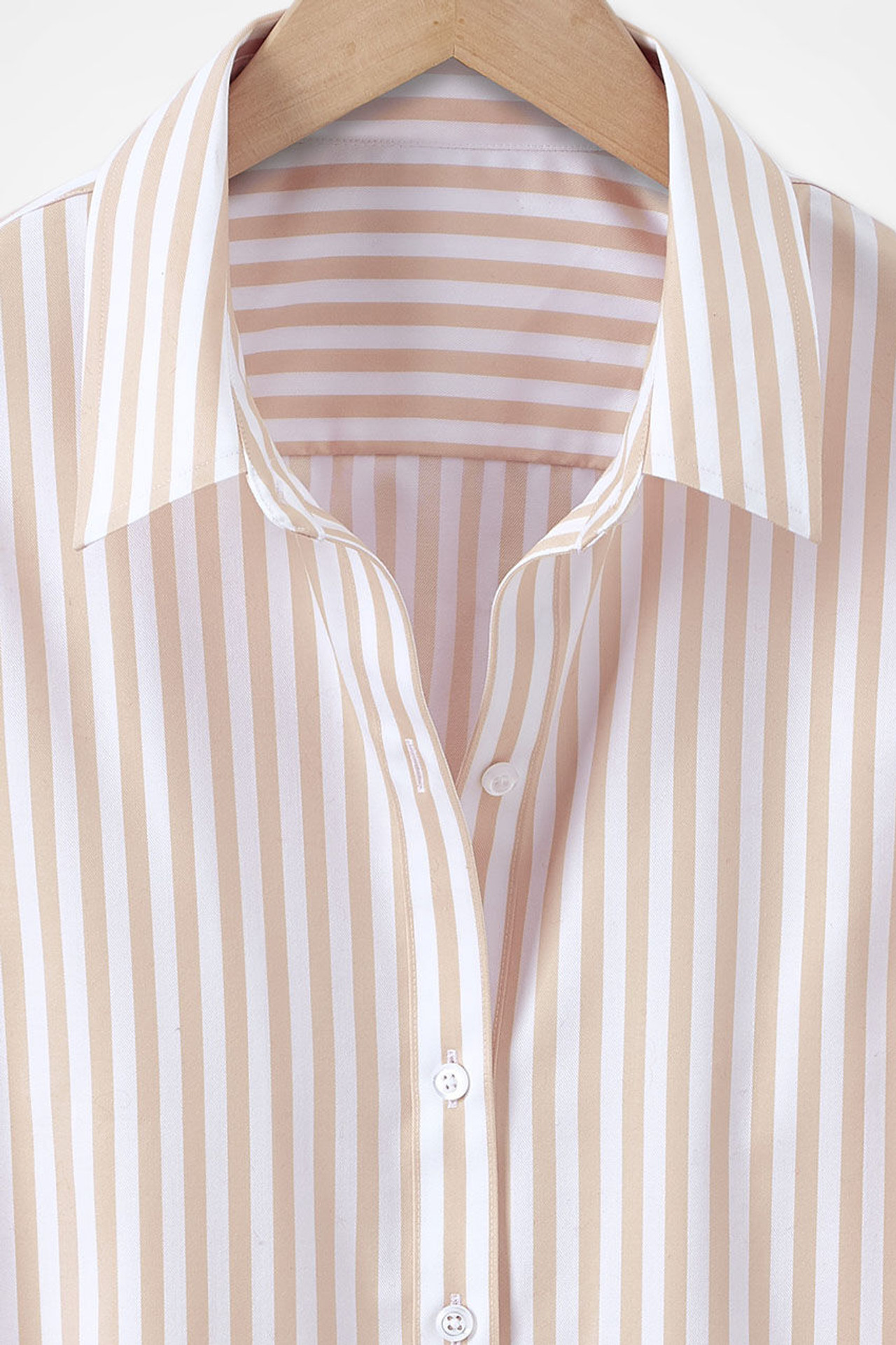 Striped No-Iron Long-Sleeve Shirt