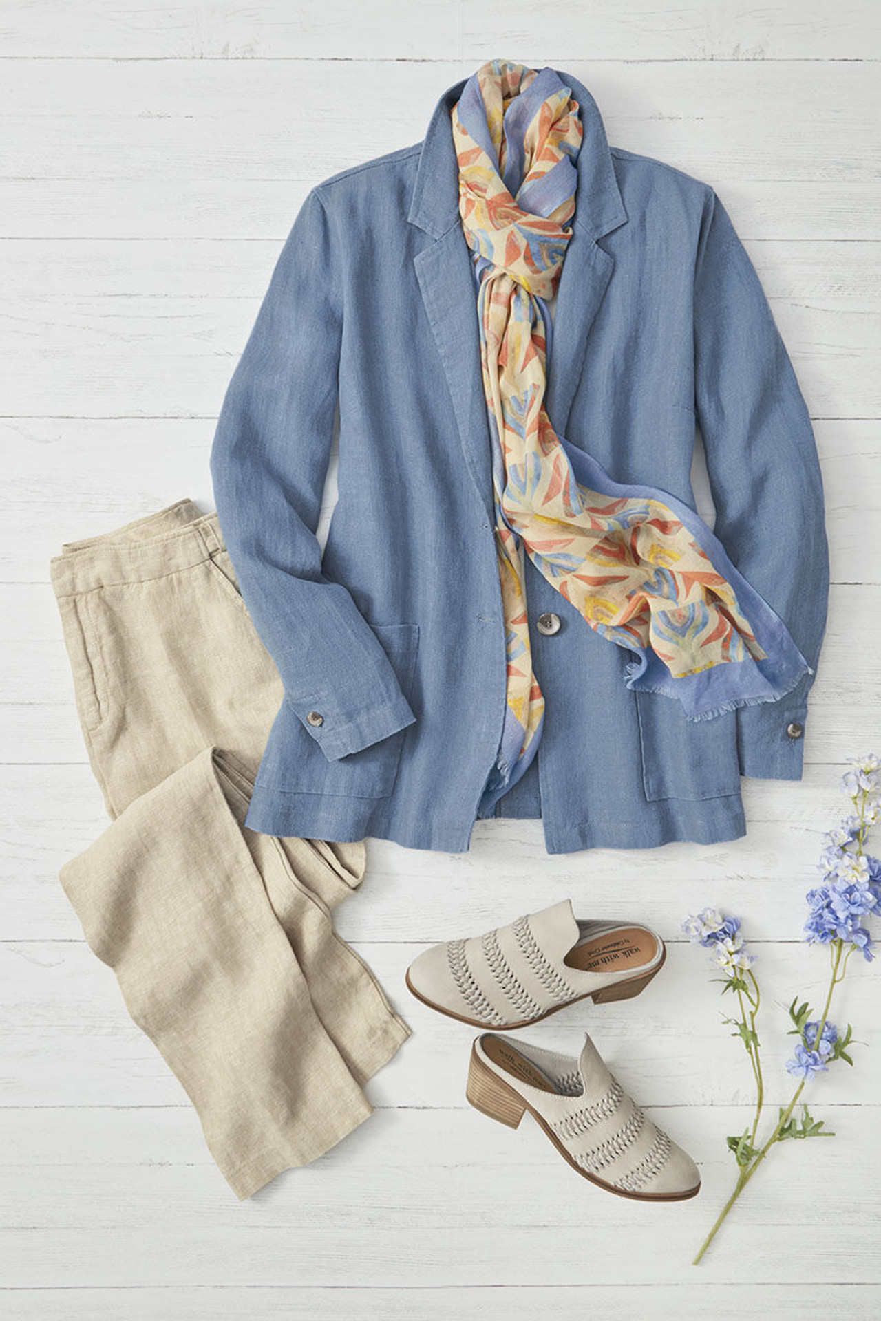 Linen Boyfriend Jacket