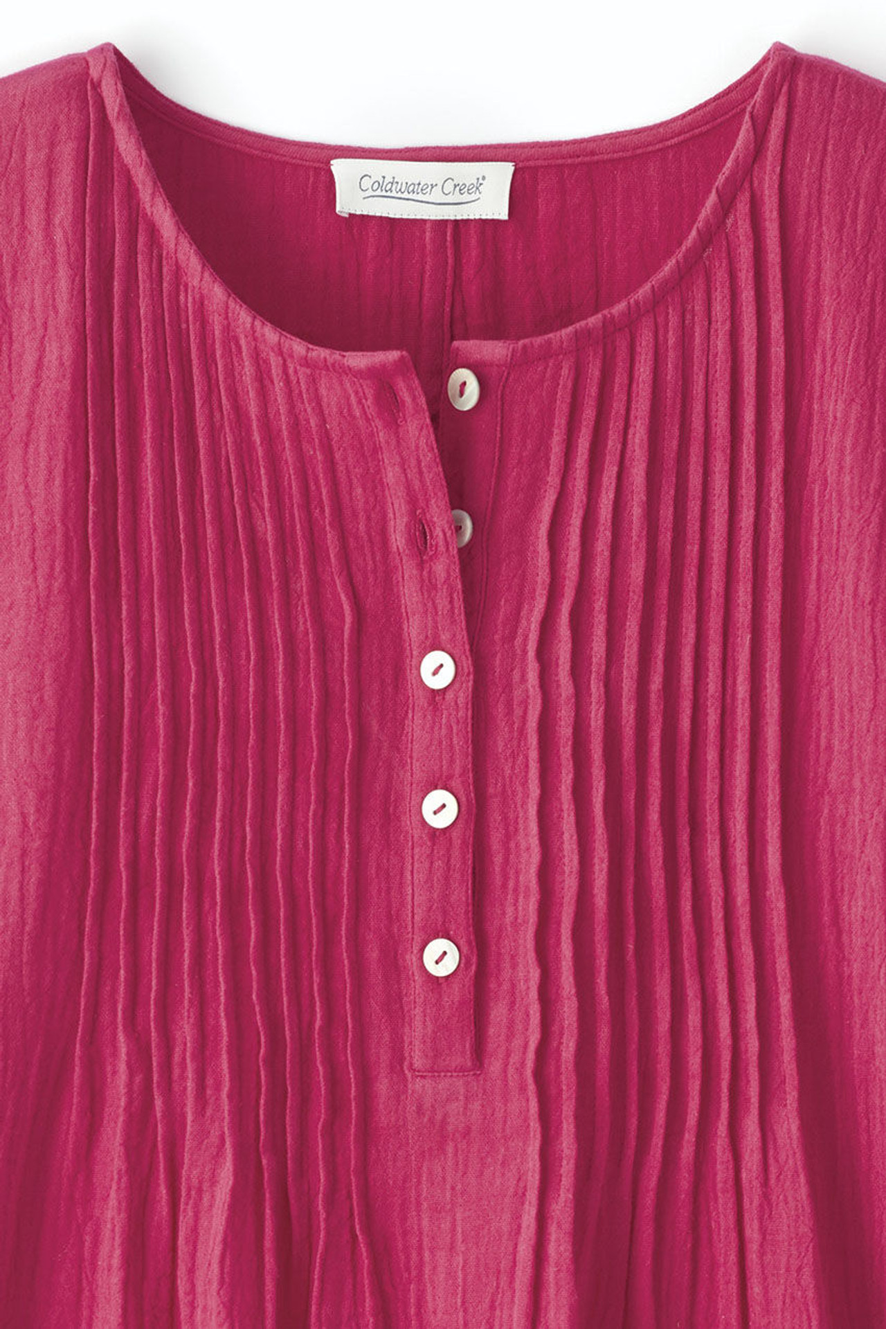 Summer Breeze Gauze Pintuck Top