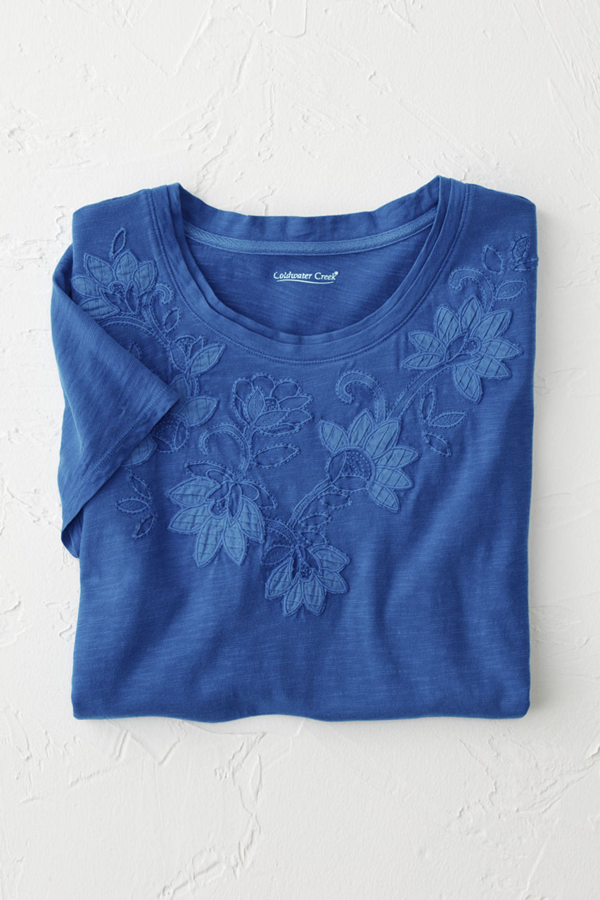 Swirling Petals Slub Tee