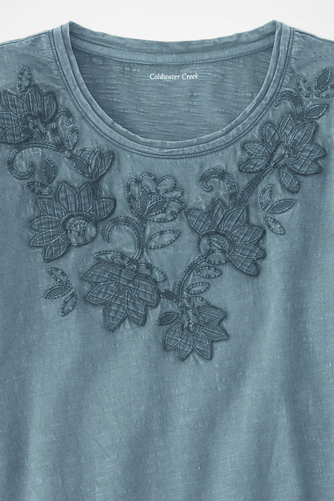 Swirling Petals Slub Tee