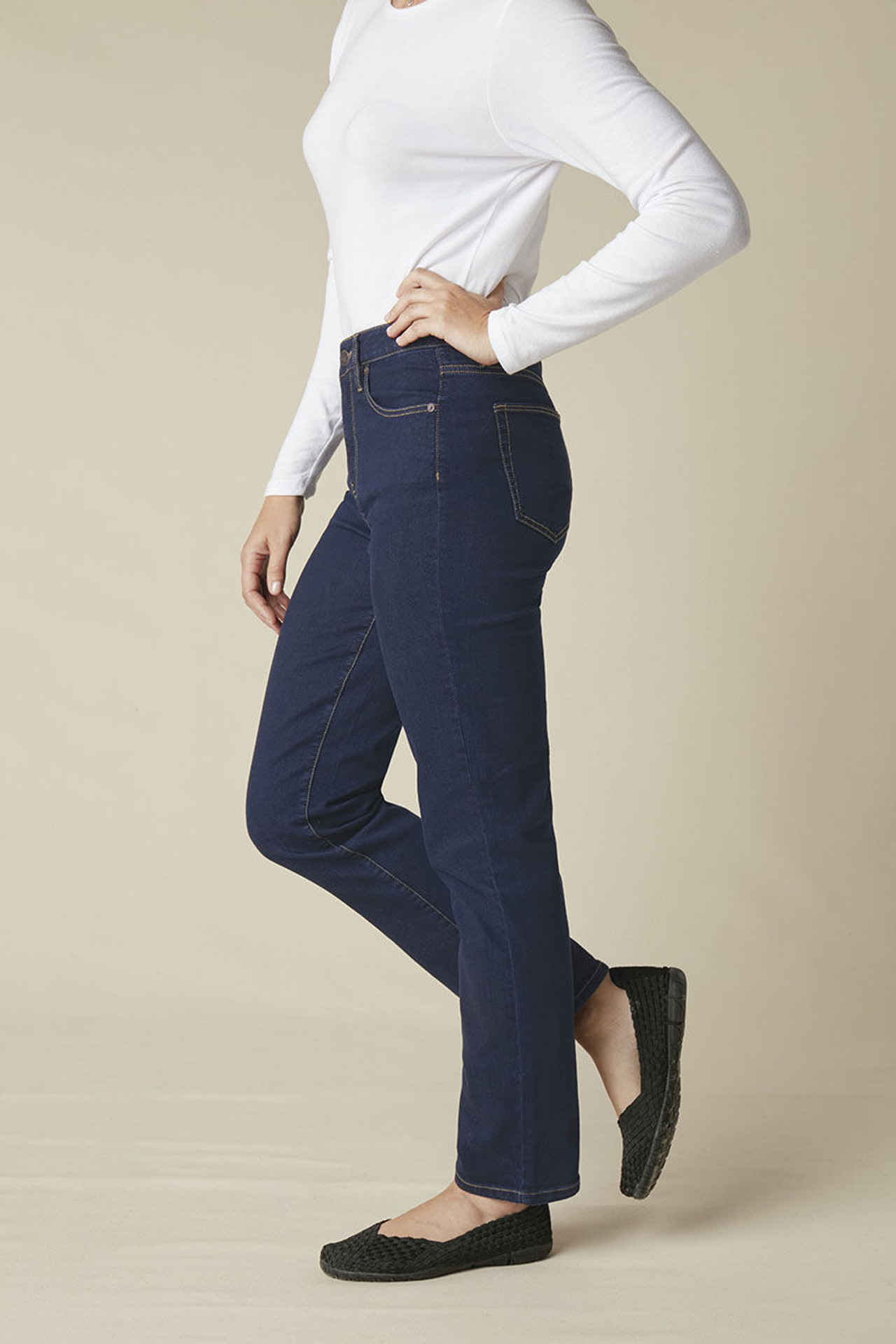 ShapeMe? High Rise Straight-Leg Jeans