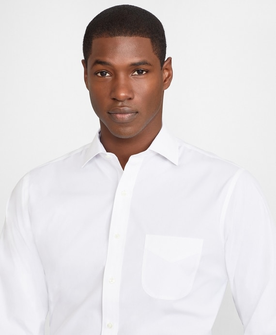 Regent Fitted Dress Shirt, Performance Non-Iron with COOLMAX®, English Spread Collar Twill