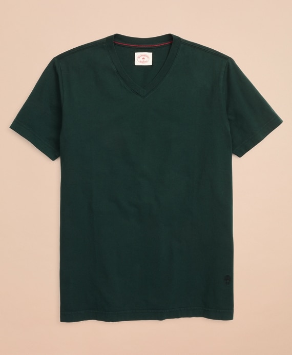 Garment-Dyed V-Neck T-Shirt