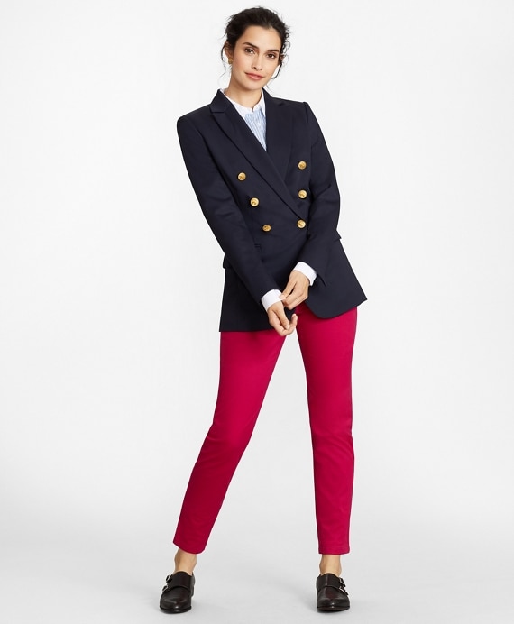 Petite Non-Iron Tailored-Fit Striped Cotton Dobby Shirt