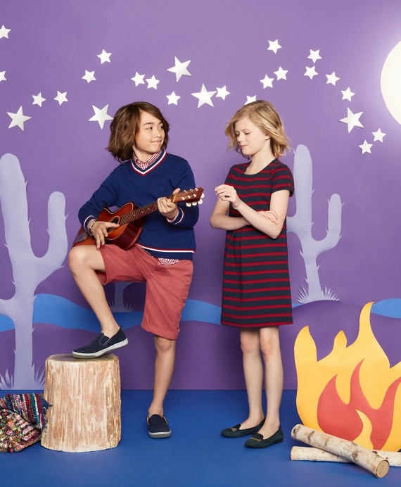 Boys Washed Cotton Stretch Chino Shorts