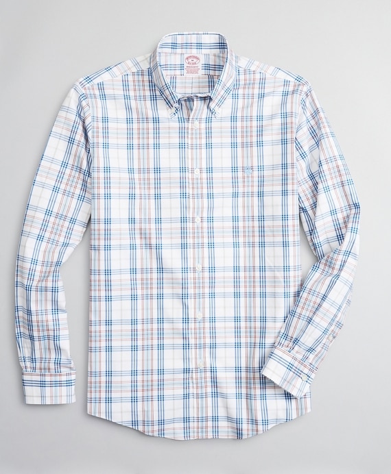 Stretch Madison Classic-Fit Sport Shirt, Non-Iron Multi-Plaid