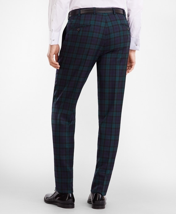 Regent Fit Black Watch Wool Trousers