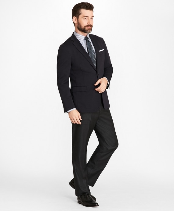Regent Fit Two-Button Wool Jersey Blazer