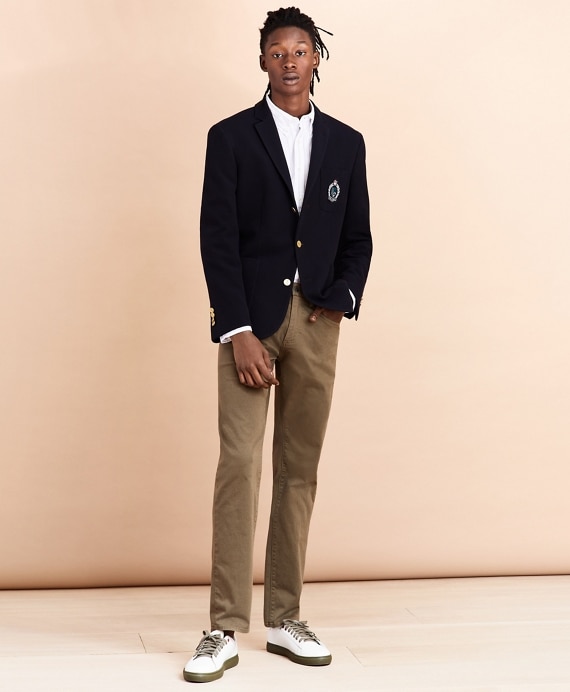 Three-Button Twill Sport Coat
