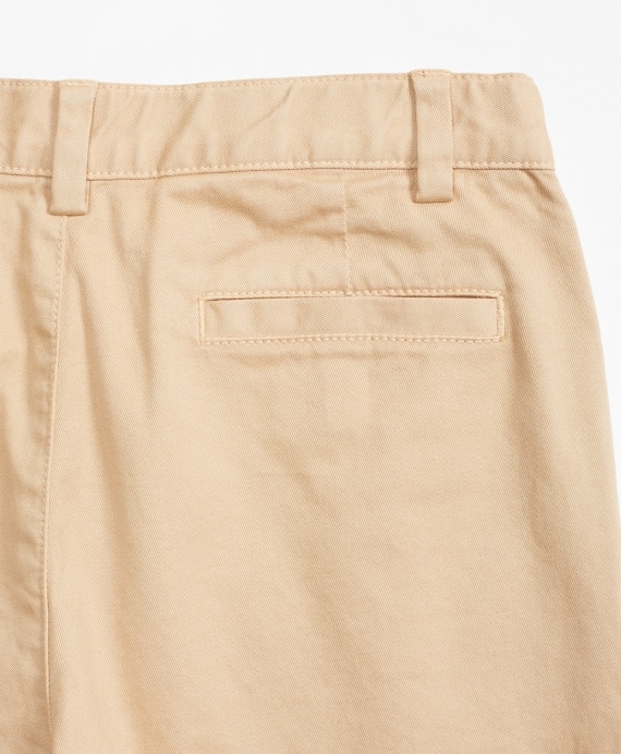Boys Washed Cotton Stretch Chino Shorts