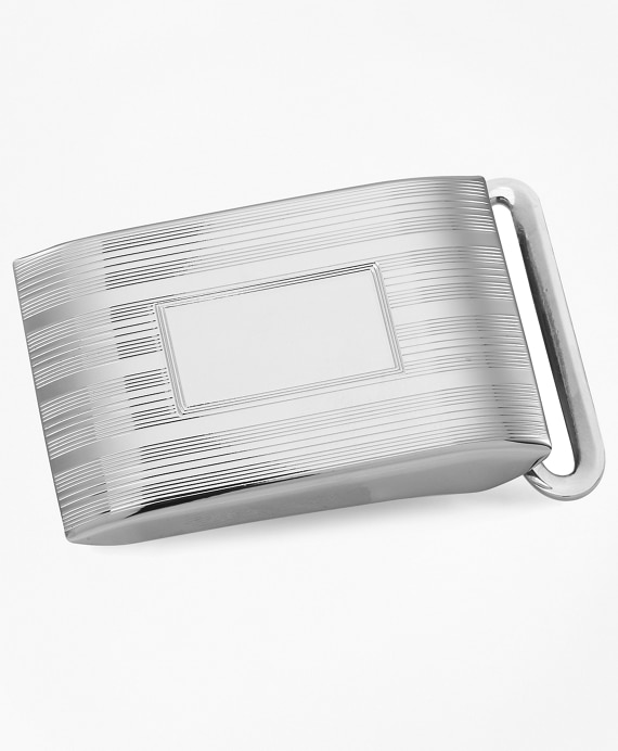 Sterling Engravable Plaque Buckle