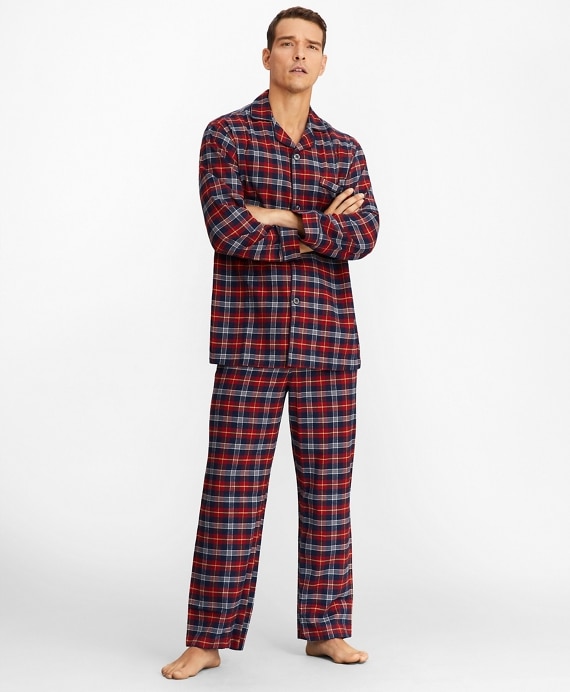 Red Plaid Flannel Pajamas