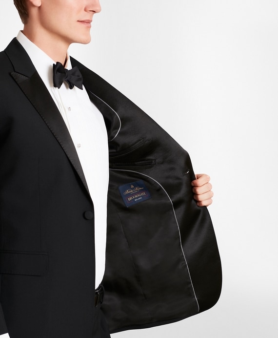 BrooksGate™ Milano-Fit Wool Tuxedo Jacket