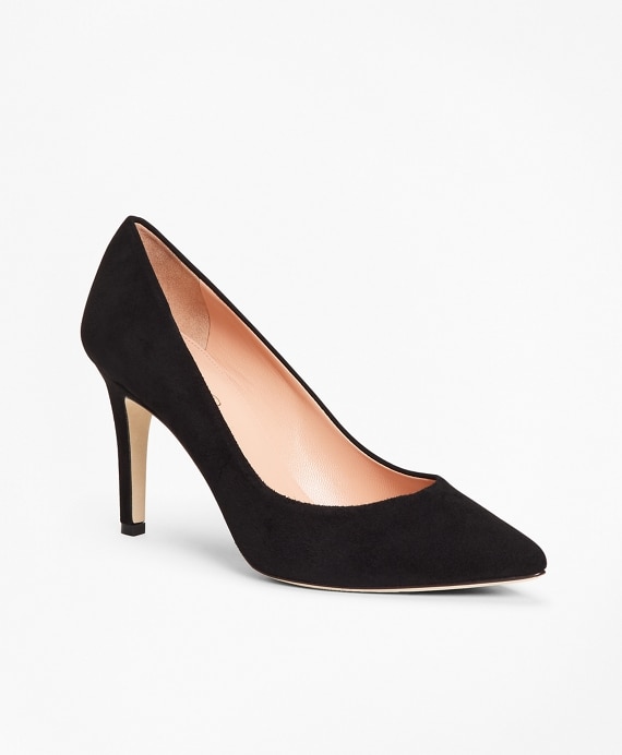 Suede Point-Toe Pumps
