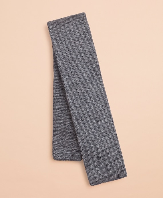 Fair Isle Wool Knit Tie