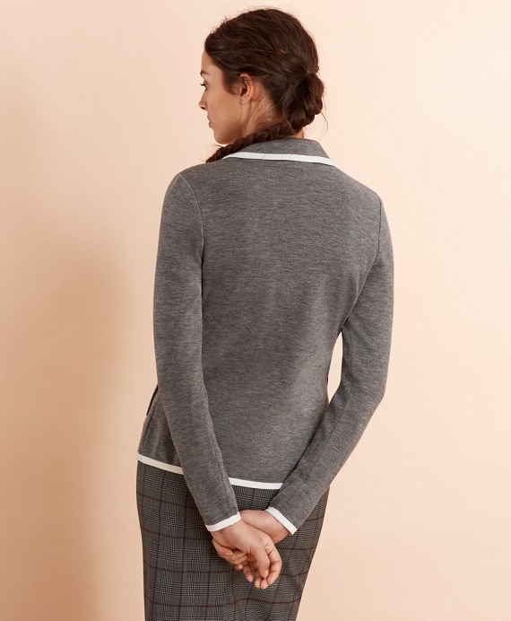 Merino-Wool Knit Rowing Blazer