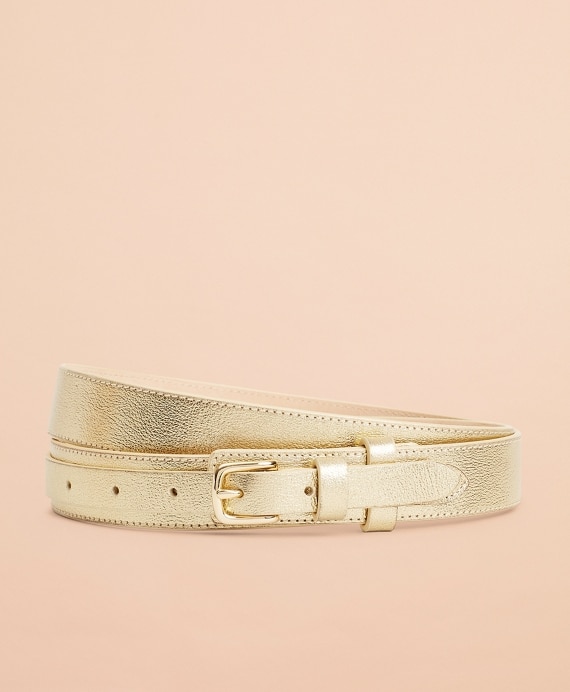 Metallic Leather Belt