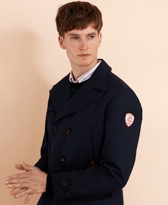 Lightweight Cotton Twill Peacoat