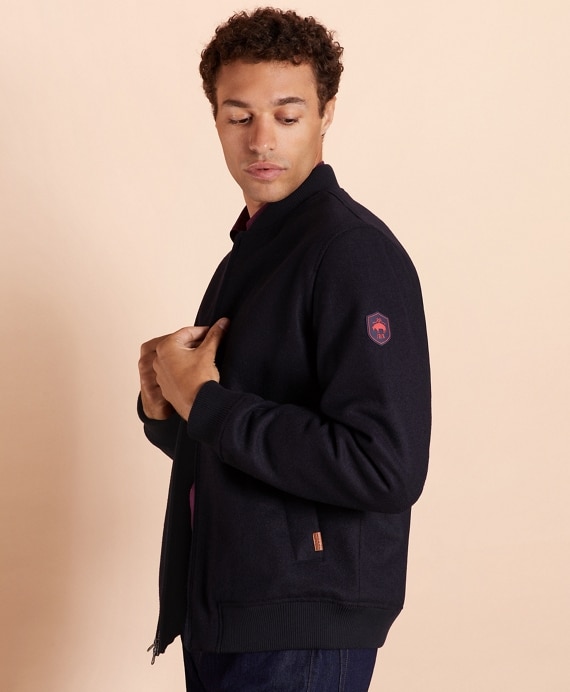 Melton Wool Bomber Jacket