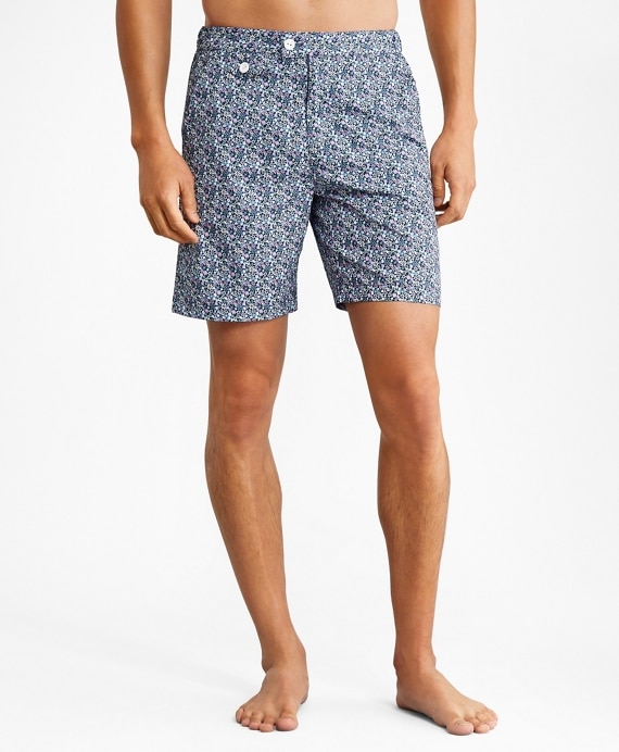 Newport 7 Floral Print Swim Trunks