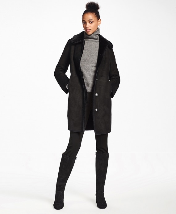Shearling Cocoon Coat