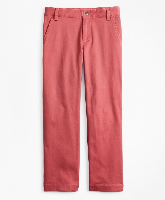 Boys Washed Cotton Stretch Chinos