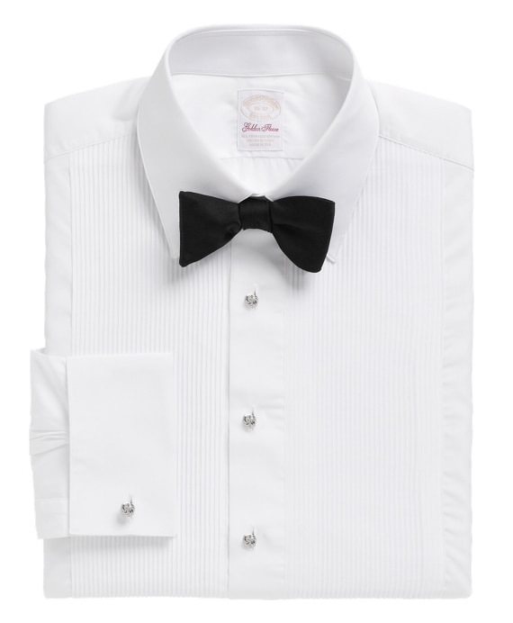 Golden Fleece® Madison Fit Swiss Pleat Tennis Collar French Cuff Tuxedo Shirt